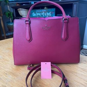Kate Spade Medium Triple Compartment Satchel Crossbody Shoulder Bag